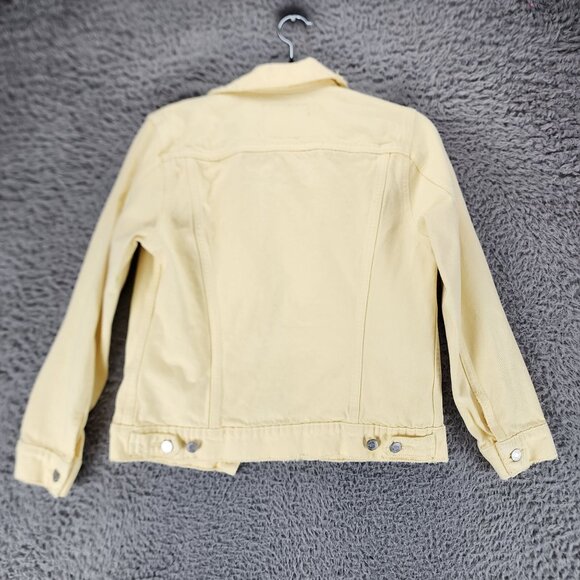 Lucky Brand Womens Small The Tomboy Trucker Yellow Long Sleeve Button Up *Read* - Picture 11 of 12